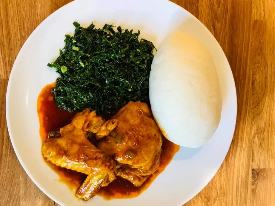 Chicken and sadza