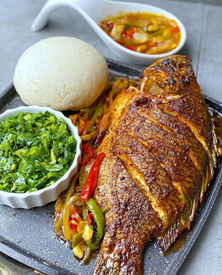 Grilled fish with sadza